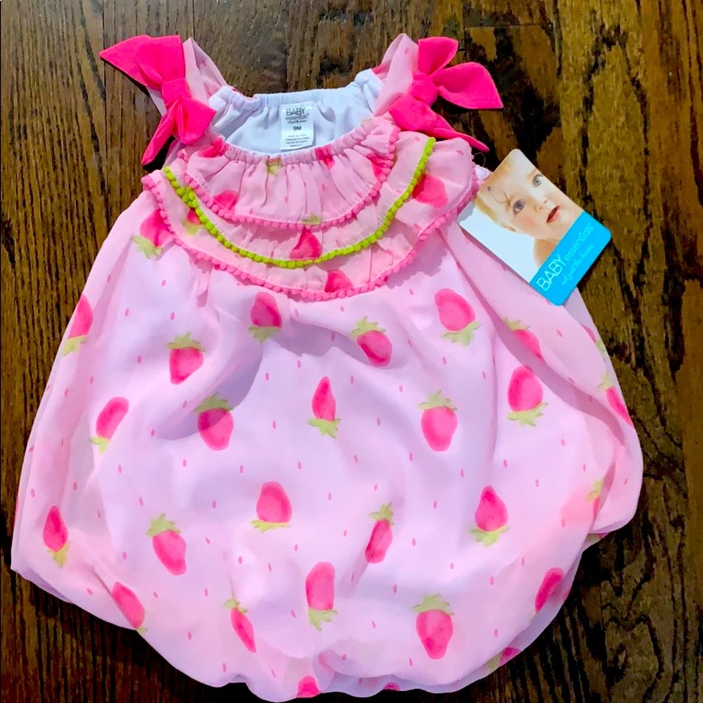 Beautiful strawberry romper brand new!